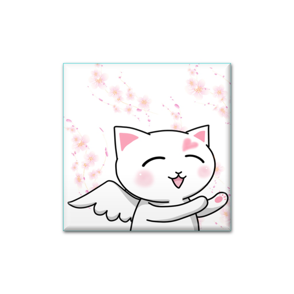 幸せ猫天使 四角40 007