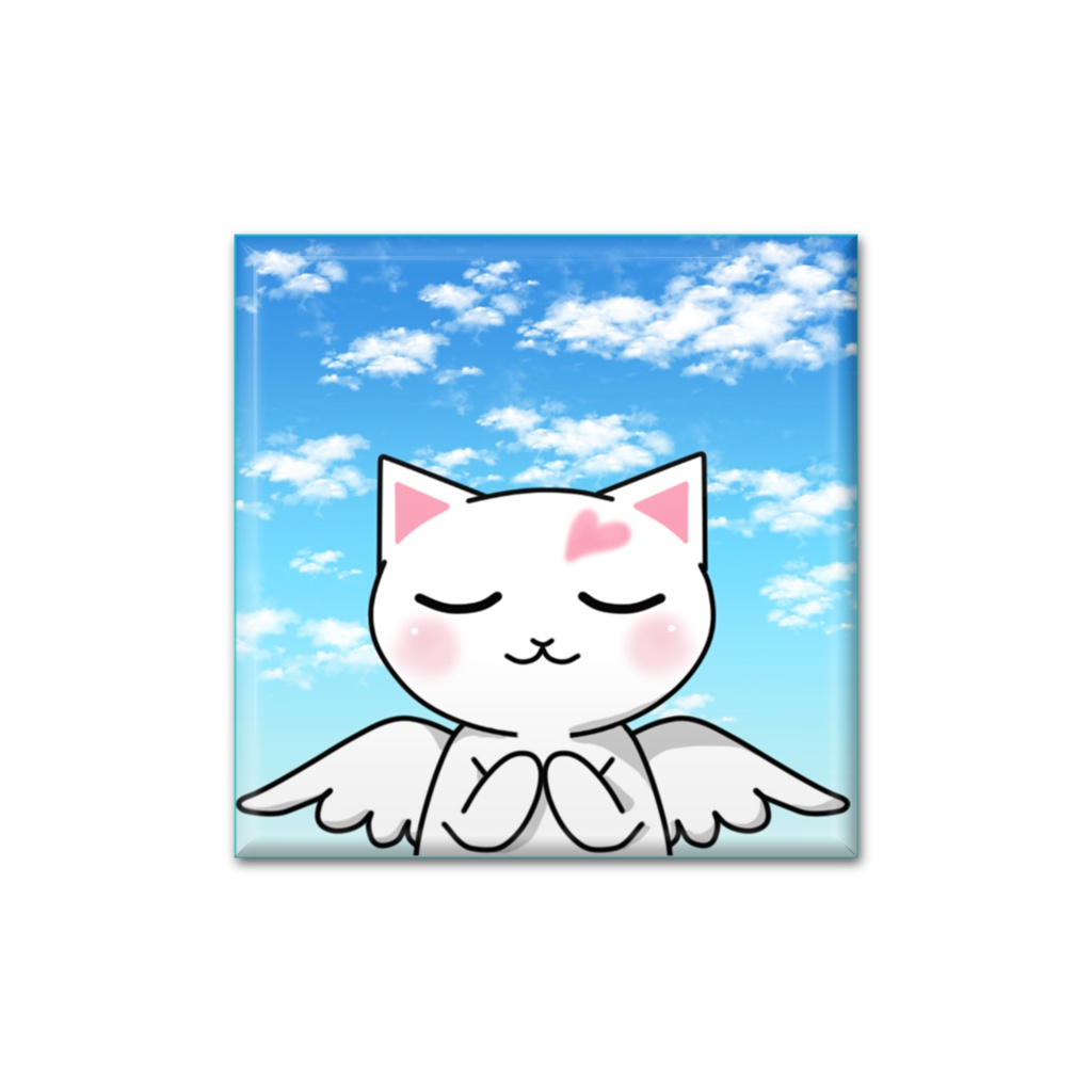 幸せ猫天使　四角40　009