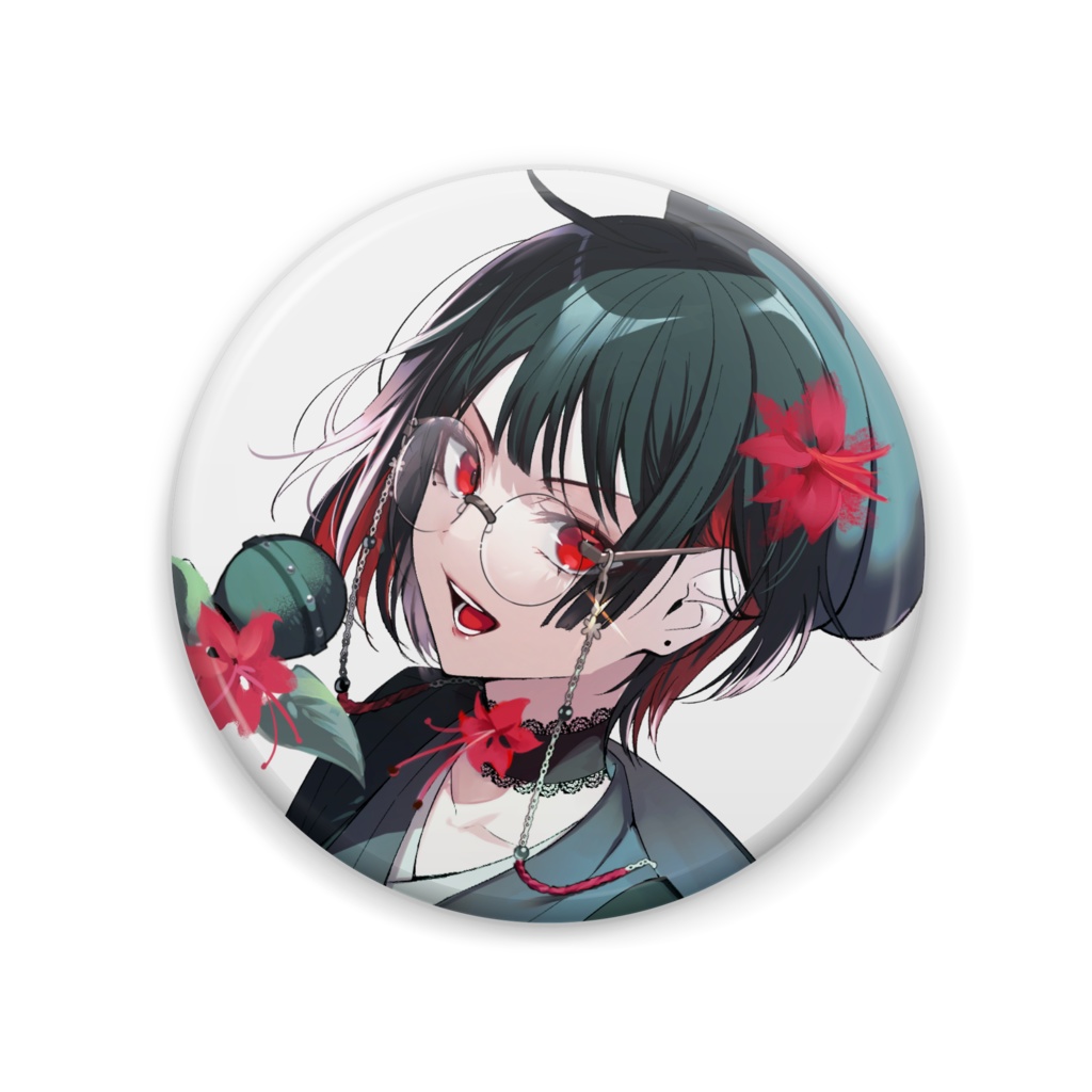 【常設グッズ】歌多音緋桐 缶バッジ -キービジュアルver-