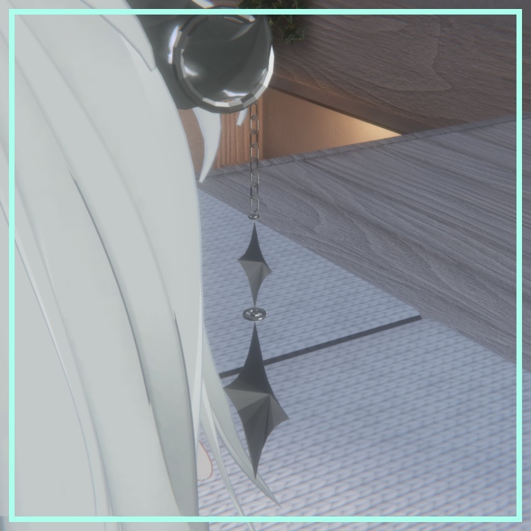 つのに掛ける星型アクセサリー【無料】【VRChat】【エルシオン用】