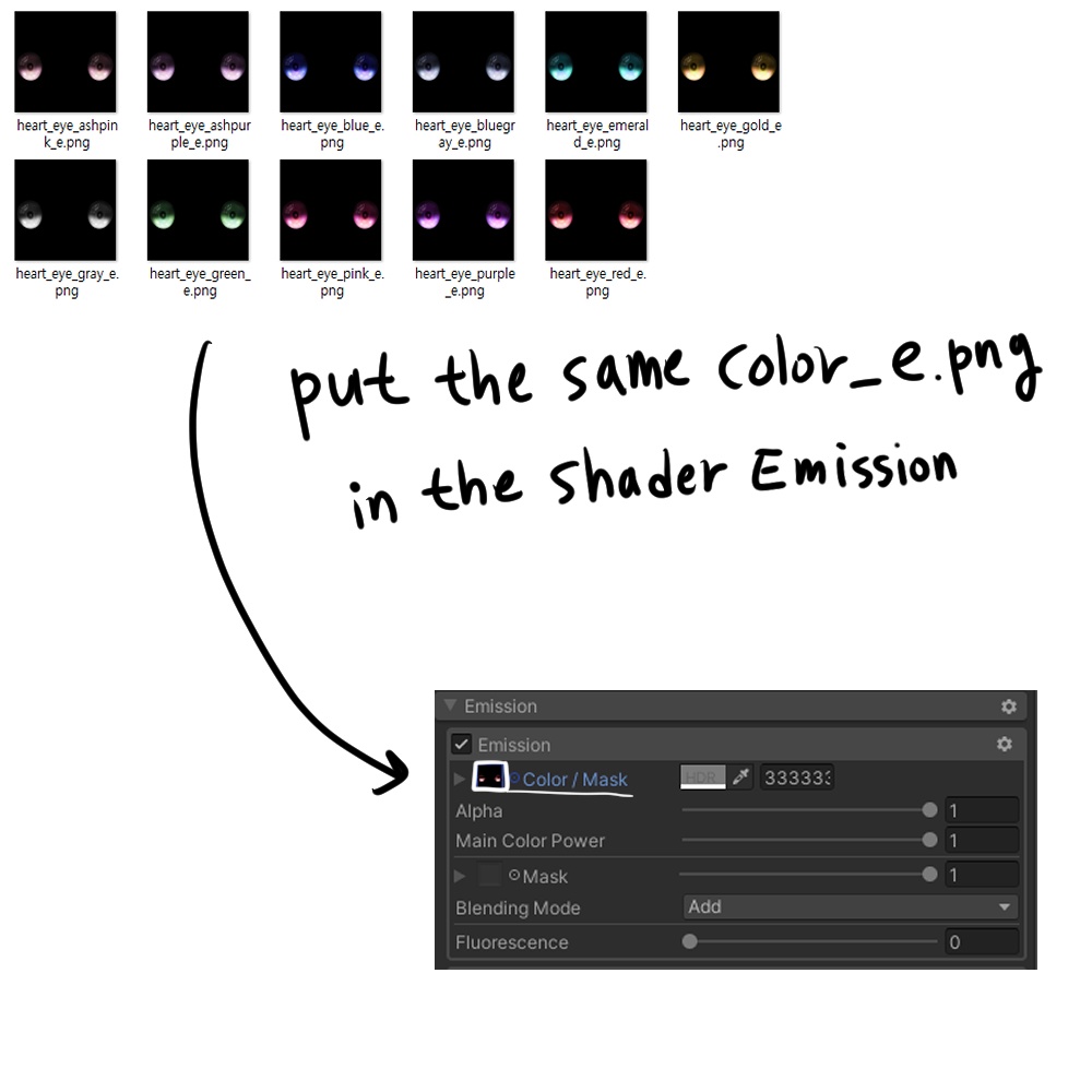 『萌専用/MOE』Heart Eye(瞳) Texture