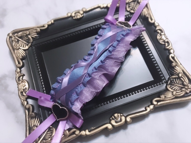 ✨💜シアー&偏光パープルヘッドドレス💜✨