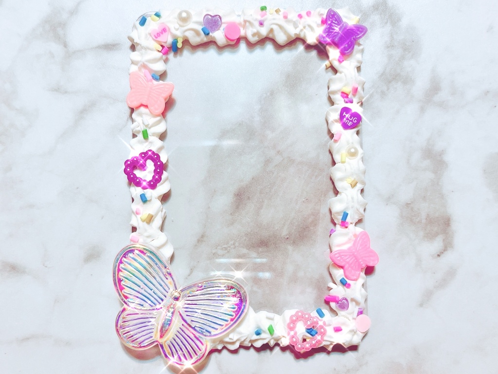 💜🧁ホイップクリームデコカードD🧁💜