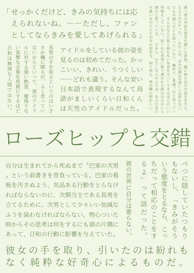 【2/8再版】ローズヒップと交錯