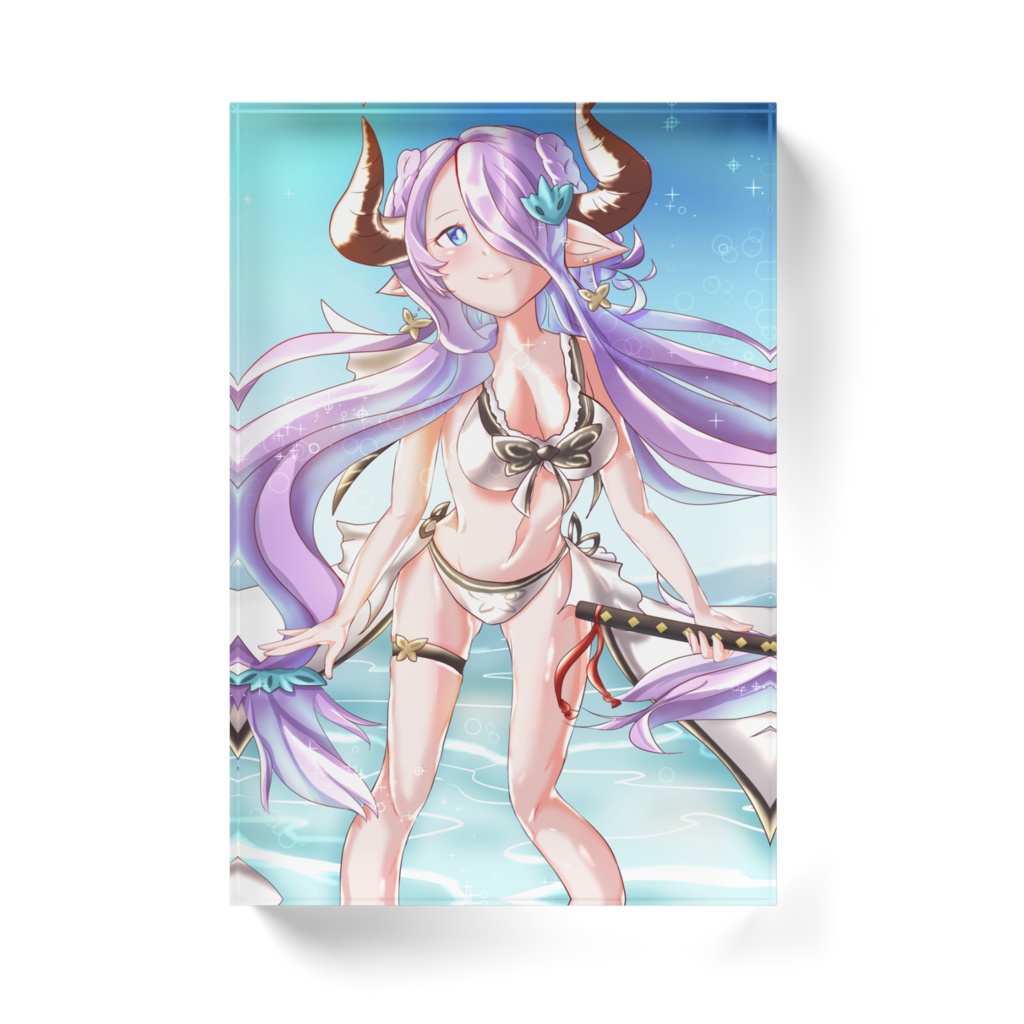 水着ナルメア アクリルブロック