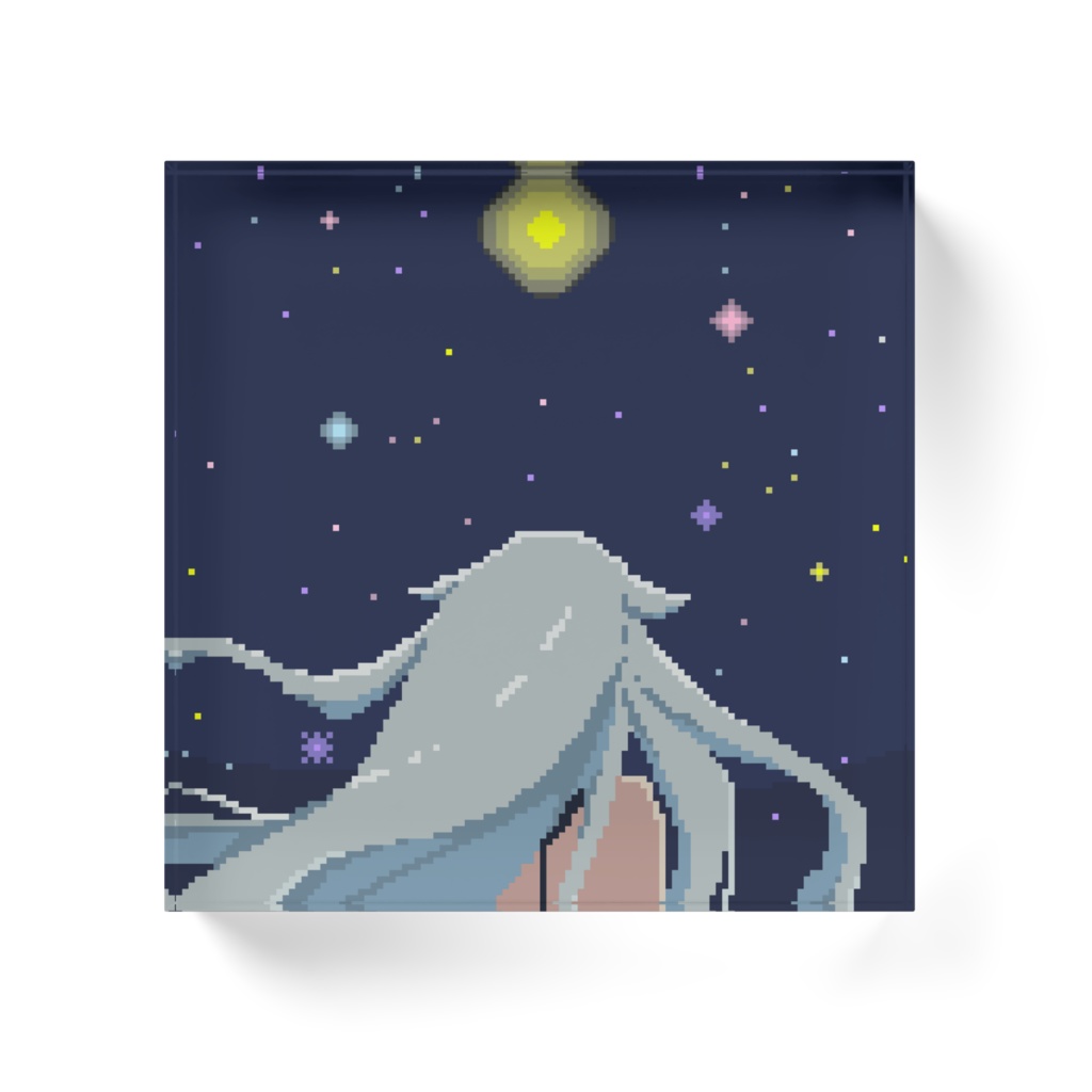 水着ベルセティアアクリルブロック 100×100mm