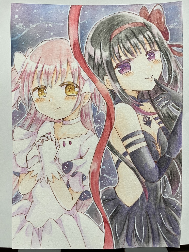 アルティメットまどか＆悪魔ほむら／イラスト