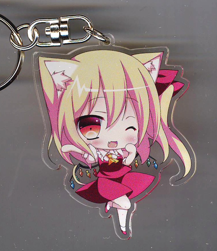 東方Project　レミフラver壱河剣　アクリルキーホルダー　6　猫フランver壱河剣