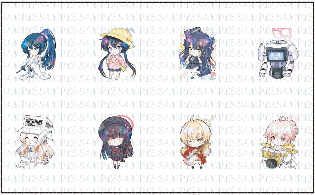 同人　ブルアカ　アクリルキーホルダー　第15弾　全８種