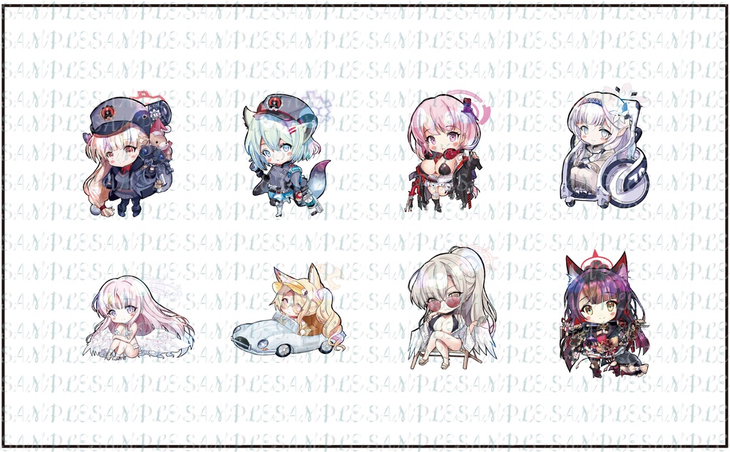 同人　ブルアカ　アクリルキーホルダー　第18弾　全８種