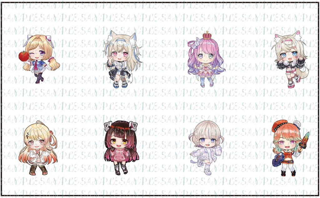 匿名配送　[非公式]　同人　VTuber　アクリルキーホルダー　第8弾 8種類　[ホロライブ]