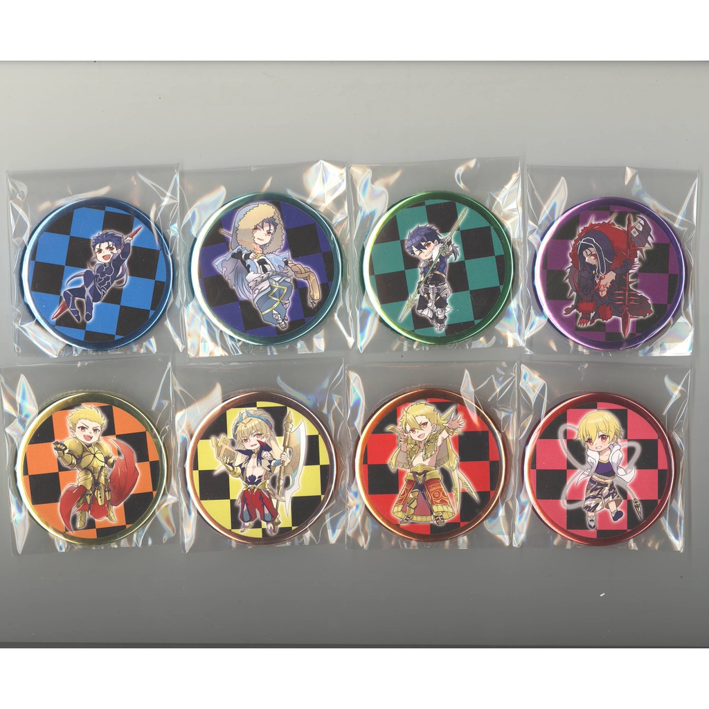 送料無料 同人 FGO12 クーフーリン&ギルガメッシュ カンバッジ 8種セット