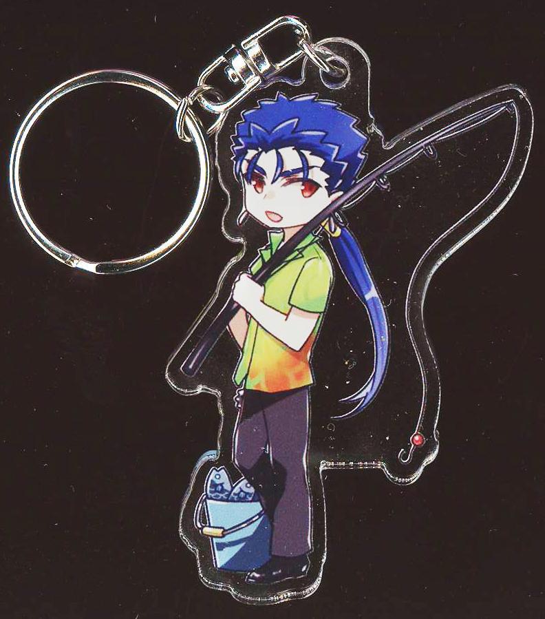 同人 FGO20 キーホルダー 8 槍ニキ私服