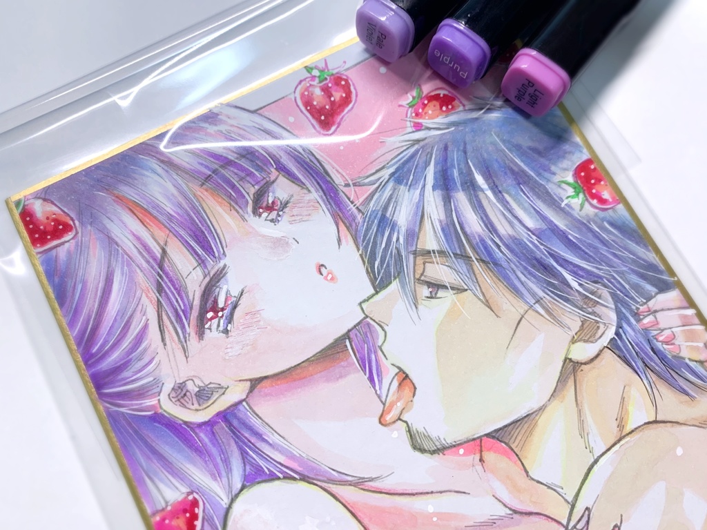 【直筆】描き下ろしアナログ色紙原画2【オリジナル】