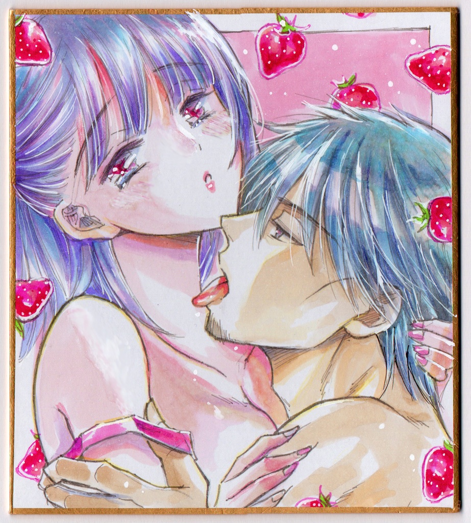 【直筆】描き下ろしアナログ色紙原画2【オリジナル】