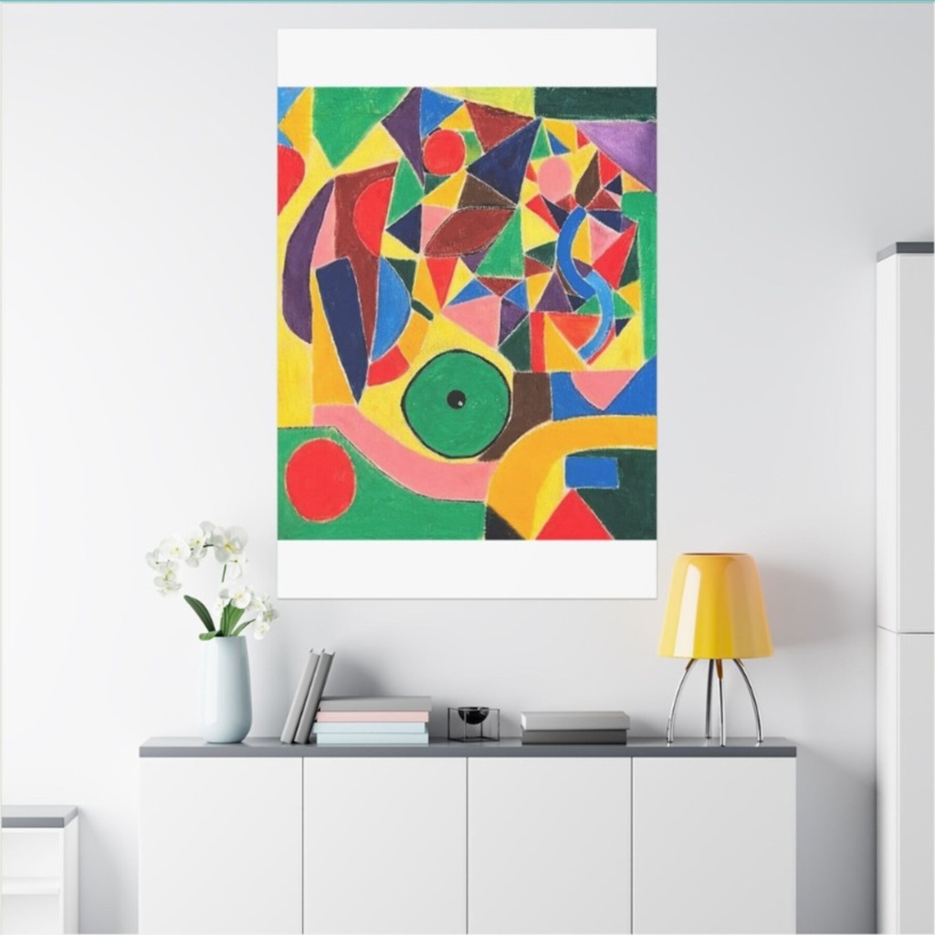 Geometric Dance Original Acrylic Painting by Mary G.