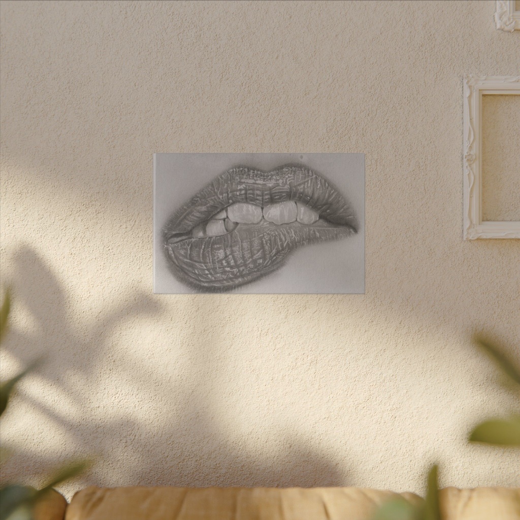 The Silent Tension, Surreal Graphite Portrait Art by Mary G.