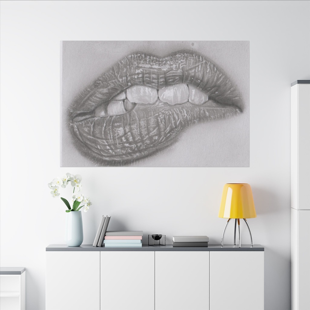 The Silent Tension, Surreal Graphite Portrait Art by Mary G.