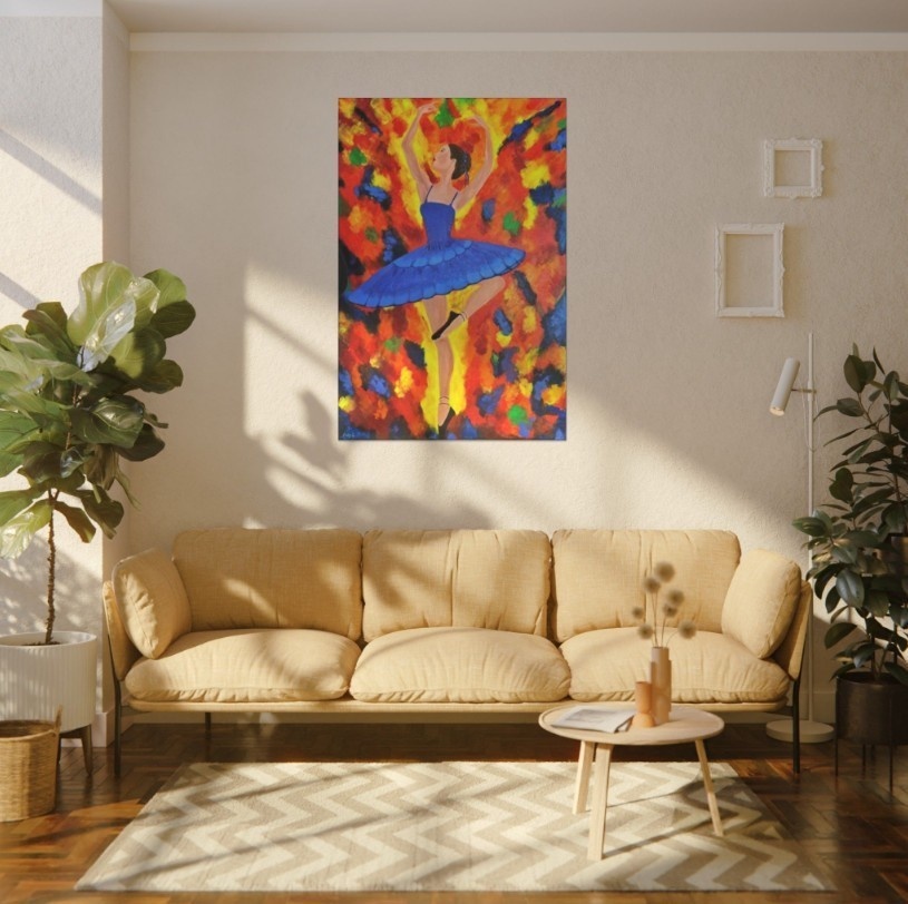 Celestial Grace - Original Acrylic Painting by Mary G