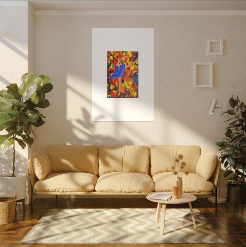 Rhythms of Fire - Original Acrylic Painting by Mary G