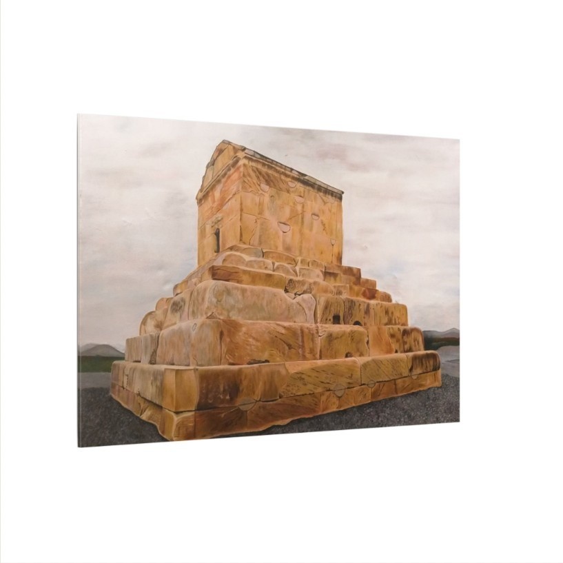 The Eternal Silence of Pasargadae - Original Oil Painting by Mary G