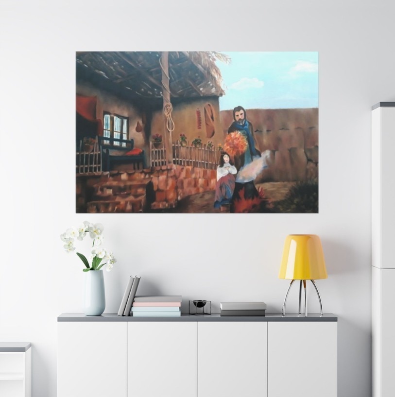 The Hearth of Heritage - Original Oil Painting by Mary G