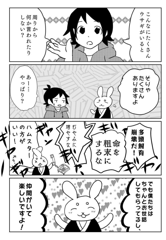 保護ウサギのお寺に行ってきました。