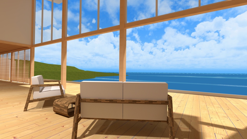 VRChat住宅向けワールド「SeaSide Home」【Unity2022/VCC対応】【Quest対応版あり】