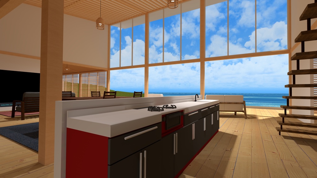 VRChat住宅向けワールド「SeaSide Home」【Unity2022/VCC対応】【Quest対応版あり】