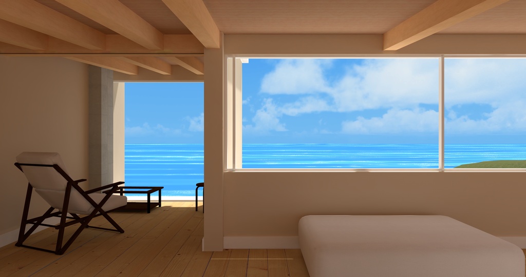 VRChat向け住宅『浦手一番館』-Sea Side Residence No.1-