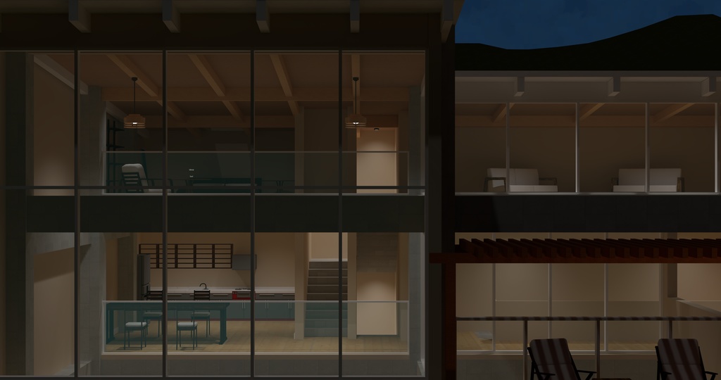 VRChat向け住宅『浦手一番館』-Sea Side Residence No.1-