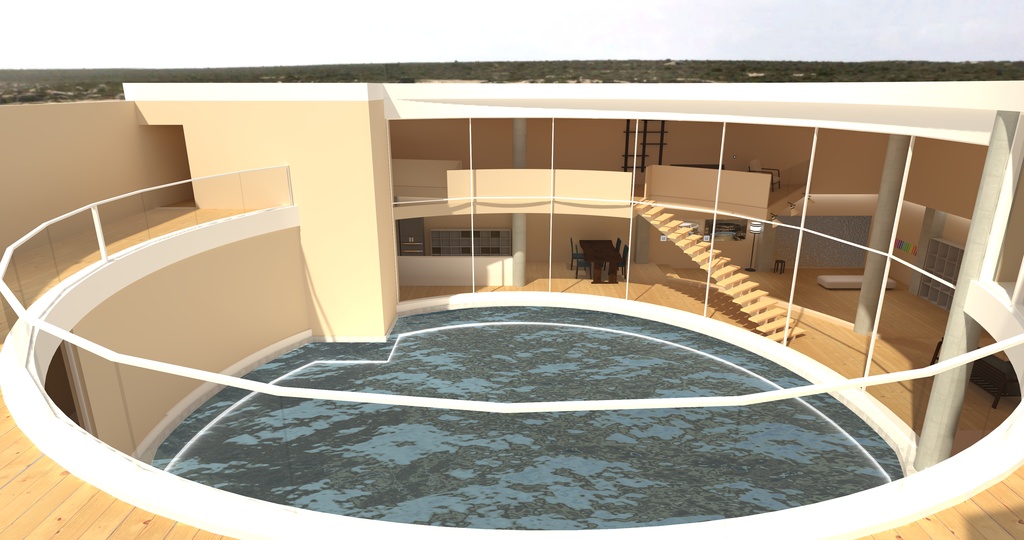 【Unity2022/VCC対応 Quest版あり】VRChat向け住宅ワールドデータ「CIRCLE hOuse」