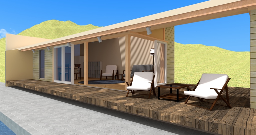 VRChat向け住宅ワールド『The BeachHouse』