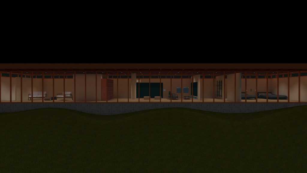 VRChat向け『HillTopRoom』【Unity2022/VCC対応、Quest対応版あり】