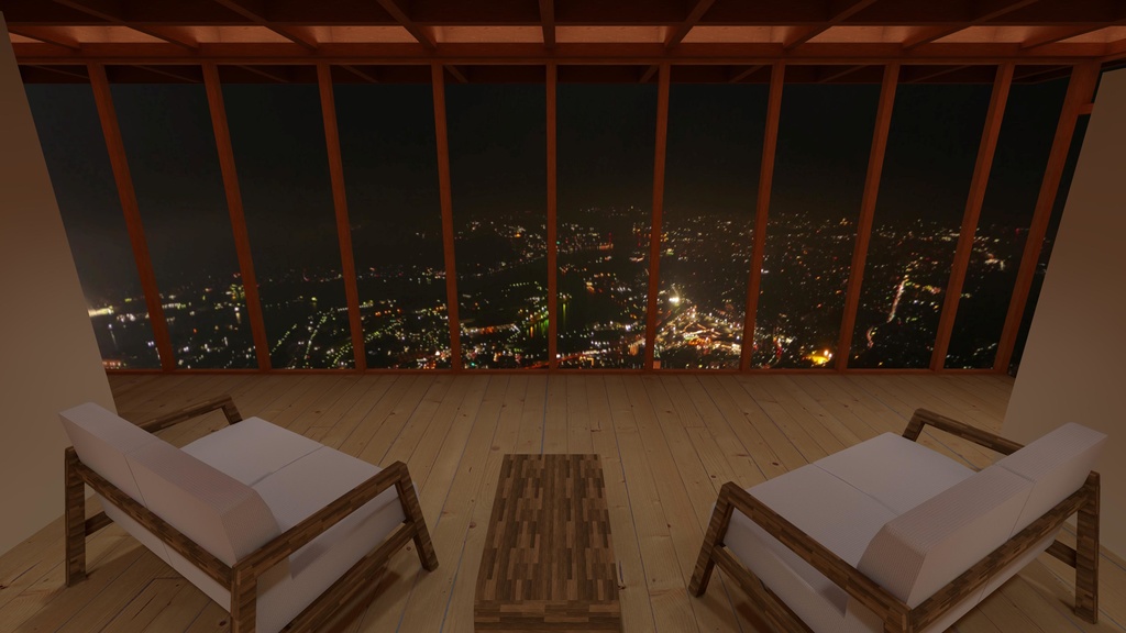 VRChat向け『HillTopRoom』【Unity2022/VCC対応、Quest対応版あり】