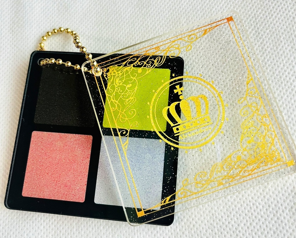 【IC21】帝黒学園イメージ・コスメパレット風アクリルキーホルダー