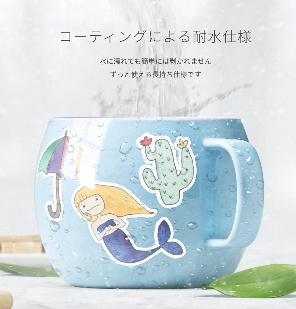 【4種類】オリジナルステッカー(みこと×みこねこ / mikoto noodle / みこねこ/ちくわ)