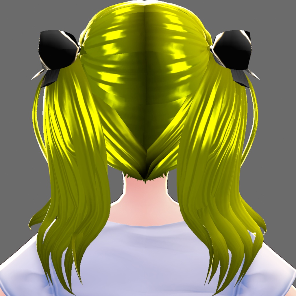 【VRoid用】ヘアプリセット (ツインテール)