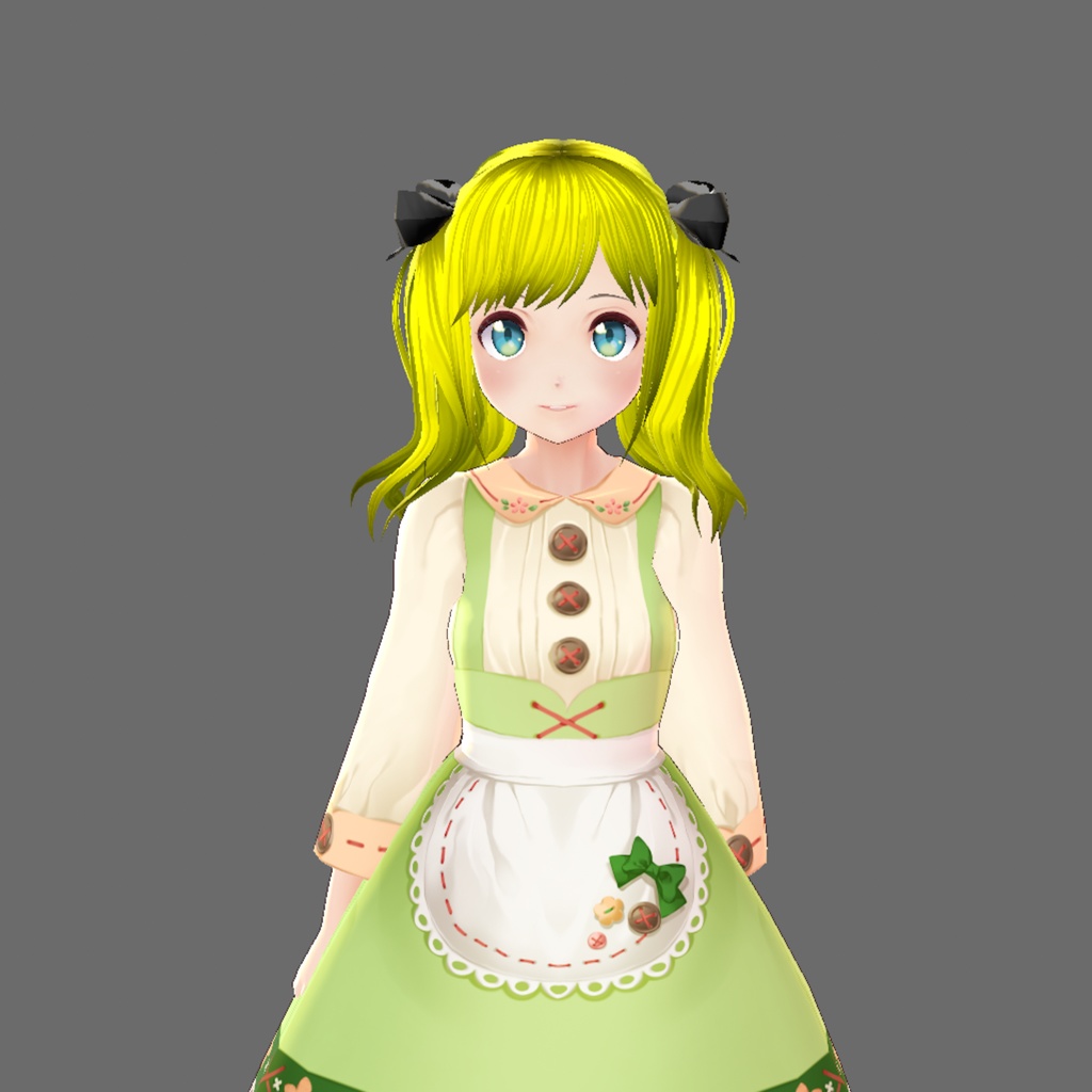 【VRoid用】ヘアプリセット (ツインテール)