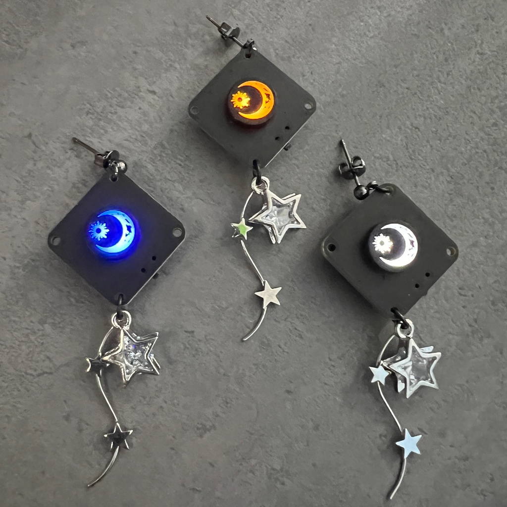 LEDアクセサリー -月と太陽・Short-