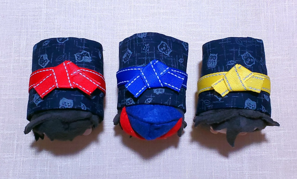 もちころ用衣装☆フクロウ柄バスブロ浴衣