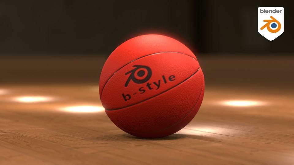 Blenderでバスケットボールのモデリングとアニメーションの作り方 - b
