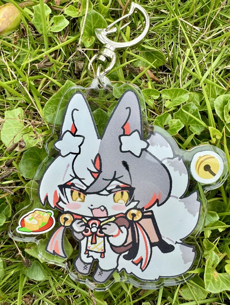 アクリルキーホルダー ミリけも🌸狐黒/うるし🌸