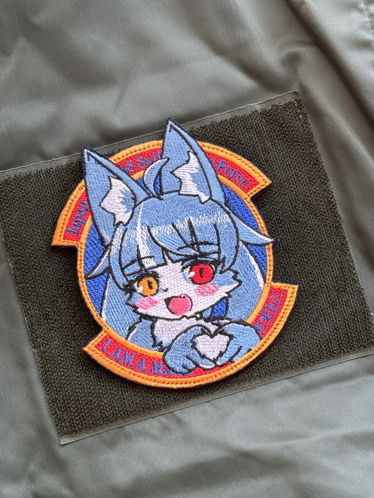 NEW!!! おまねこ ミリタリーワッペン