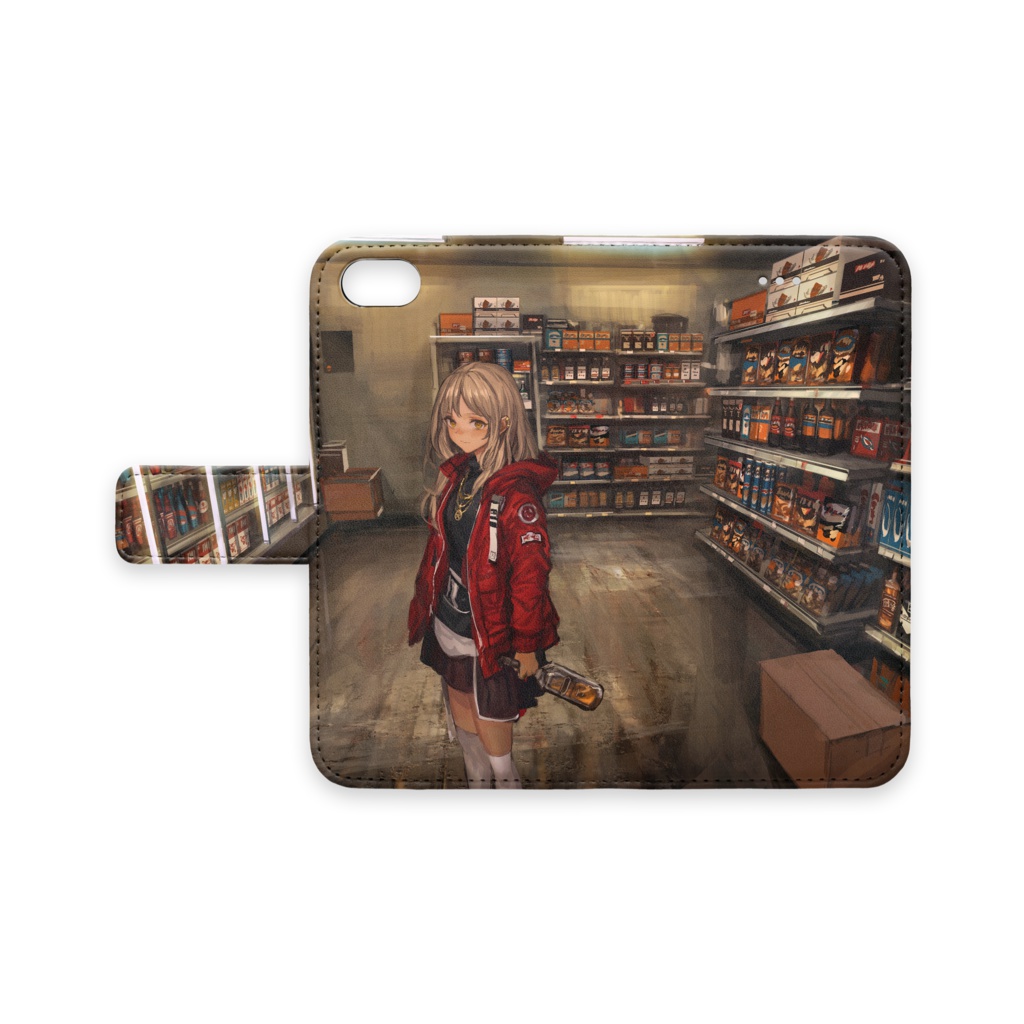 店内手帳型iPhoneケース