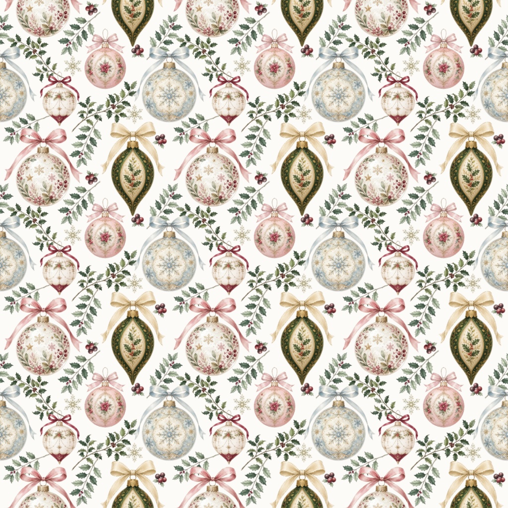 【クリスマス】大人かわいい デジタルペーパー20枚セット|シームレスパターン|Christmas Digital Paper