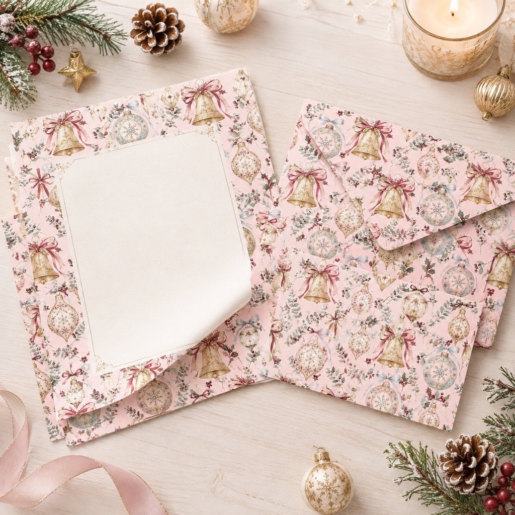 大人かわいいクリスマスのデジタルペーパー 20枚セット Christmas Digital Paper – 20 Seamless Patterns