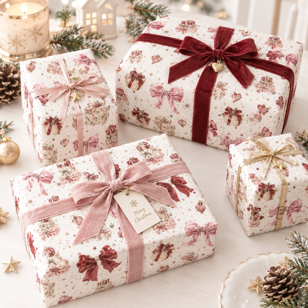 大人かわいいクリスマスのデジタルペーパー 20枚セット Christmas Digital Paper – 20 Seamless Patterns
