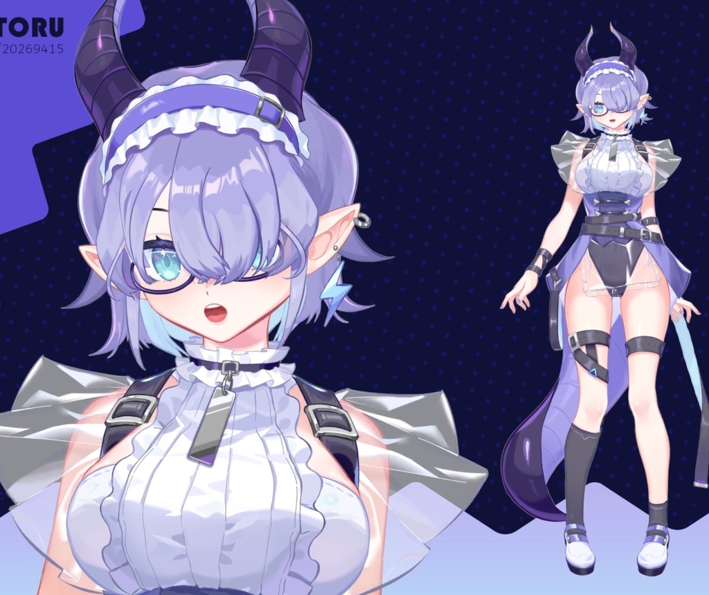 【VTS対応】竜宅MARK01.MAIDRYU【Live2Dモデル】