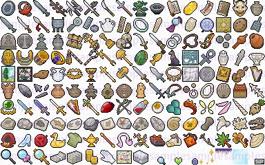 【ドット絵】お宝アイコン素材(24×24サイズ)